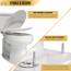 Bath Royale Toilettensitz, länglich, mit Abdeckung, BR501-02, Absenkautomatik, strapazierfähig, bequem, schmutzabweisend und leicht sauber zu halten, passend für alle WC-Marken, Executive-Serie