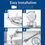 Mayfair 815EC 034 Toilettensitz, abnehmbar, weich, der sich nie löst, Himmelblau, rund