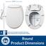 BEMIS Radiance Heated Night Light Toilet Seat will Slow Close and Never Loosen, ROUND, Long Lasting Plastic, White, H900NL 000