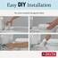 Delta – Wasserhahn erfrischender länglicher Bidet Toilettensitz, Bidethalterung für Toilette, längliches Toiletten-Bidet, länglicher Toilettensitz, Bidetspray, Toilettenwasser-Spray, weiß 833004-WH