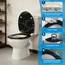 SINOBATH Design WC-Sitz mit Motiv, Soft-Close, Duroplast, Einfache Montage, Quick-Release, UV-beständig