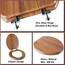 Angol Shiold Länglicher WC-Sitz, geformtes Holz, Scharniere aus Zinklegierung, einfach zu installieren und zu reinigen, knicksicher, natürlich