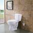 Hibbent Premium One-Klick-WC-Sitz mit Deckel (oval), einfache Installation und Schnellverschluss für einfache Reinigung, stabiles Scharnier-Design, um ein Verschieben zu verhindern, sanft geschlossen,