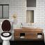 Angol Shiold Toilettensitz aus geformtem Holz mit Scharnieren aus Zinklegierung, einfach zu installieren, auch leicht zu reinigen, kein Einklemmen aus Holz (länglich, dunkelbraun)