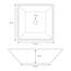 ML-Design Waschbecken aus Keramik in Schwarz matt 41x41x12 cm Quadratisch, Moderne Aufsatzwaschbecken, Design Waschtisch Aufsatz-Waschschale Waschplatz Handwaschbecken, für das Badezimmer und Gäste-WC