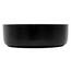 ML-Design Waschbecken aus Keramik in Schwarz matt Ø 360 x 120 mm, Runde Aufsatzwaschbecken, Moderne Waschtisch, Waschschale mit Abflussloch, Waschplatz Handwaschbecken, für Badezimmer/Gäste-WC