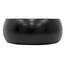 ML-Design Waschbecken aus Keramik in Schwarz matt Ø 400 x 155 mm, Runde Aufsatzwaschbecken, Moderne Waschtisch, Waschschale mit Abflussloch, Waschplatz Handwaschbecken, für Badezimmer/Gäste-WC