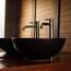 ML-Design Waschbecken aus Keramik in Schwarz Matt, Ø 32x13,5 cm, Runde Aufsatzwaschbecken, Moderne Waschtisch, Waschschale mit Abflussloch, Waschplatz Handwaschbecken, für das Badezimmer und Gäste-WC