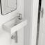 EMKE Waschbecken - Mini Hängewaschbecken für Badezimmer & Gäste-WC - 40 × 20 × 10 cm - Hochwertige KeramikWaschschale - rechteckig Armatur-Loch Rechte - Weiß