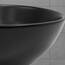 ML-Design Waschbecken aus Keramik in Schwarz matt Ø 280 x 150 mm, Runde Aufsatzwaschbecken, Moderne Waschtisch, Waschschale mit Abflussloch, Waschplatz Handwaschbecken, für Badezimmer/Gäste-WC
