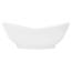 ML-Design Waschbecken aus Keramik Weiß glänzend 59x20,5x39,5 cm, Ovale Aufsatzwaschbecken, Moderne Waschtisch, Waschschale mit Abflussloch, Waschplatz Handwaschbecken, für das Badezimmer und Gäste-WC