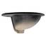 ML-Design Waschbecken aus Keramik in Schwarz matt 57x48,5x19,5 cm Oval, Einbauwaschbecken mit Überlauf, Aufsatzwaschbecken Einbauwaschtisch Waschschale Handwaschbecken, für Badezimmer/Gäste WC