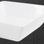 ML-Design Waschbecken aus Keramik in Weiß glänzend 41x41x12 cm Quadratisch, Moderne Aufsatzwaschbecken, Design Waschtisch Aufsatz-Waschschale Waschplatz Handwaschbecken, für das Badezimmer/Gäste-WC