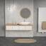 ML-Design Waschbecken aus Keramik in Weiß glänzend 69x46x13 cm Dreieckig, Moderne Aufsatzwaschbecken, Design Waschtisch Aufsatz-Waschschale Waschplatz Handwaschbecken, für das Badezimmer und Gäste-WC