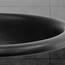 ML-Design Waschbecken aus Keramik in Schwarz matt 57x48,5x19,5 cm Oval, Einbauwaschbecken mit Überlauf, Aufsatzwaschbecken Einbauwaschtisch Waschschale Handwaschbecken, für Badezimmer/Gäste WC