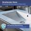 VILSTEIN® Keramik Waschbecken Eckig [100CM] - Aufsatz - & Einbauwaschbecken für Badezimmer & Gäste WC - Einbauwaschbecken Bad - Waschbecken Einsatz - Handwaschbecken für Waschtisch - Bathroom Sink