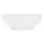 ECD Germany Design Waschbecken Waschtisch Ø 455 x 185 mm inkl. Ablaufgarnitur für Waschbecken mit Überlauf - Keramik Rund Weiß Aufsatzbecken Aufsatzwaschbecken Waschschale Aufsatzwaschtisch Spülbecken