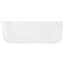 ECD Germany Waschbecken Waschtisch 390x390x140 mm aus Keramik Eckig Weiß - Aufsatzbecken Aufsatzwaschbecken Handwaschbecken Aufsatzwaschtisch Spülbecken Becken Wasserfall Waschschale Waschschüssel