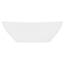 ECD Germany Waschbecken Waschtisch ca. 410 x 330 x 142 mm aus Keramik Weiß Aufsatzbecken Aufsatzwaschbecken Handwaschbecken Aufsatzwaschtisch Spülbecken Becken Wasserfall Waschschale Waschschüssel