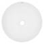 ECD Germany Waschbecken Waschtisch Ø 400 x 147 mm aus Keramik Rund Weiß - Aufsatzbecken Aufsatzwaschbecken Handwaschbecken Aufsatzwaschtisch Spülbecken Becken Wasserfall Waschschale Waschschüssel