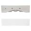 ECD Germany Waschbecken Waschtisch 515x360x130 mm aus Keramik Eckig Weiß - Aufsatzbecken Aufsatzwaschbecken Handwaschbecken Aufsatzwaschtisch Spülbecken Becken Wasserfall Waschschale Waschschüssel
