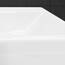 ECD Germany Waschbecken Waschtisch 515x360x130 mm aus Keramik Eckig Weiß - Aufsatzbecken Aufsatzwaschbecken Handwaschbecken Aufsatzwaschtisch Spülbecken Becken Wasserfall Waschschale Waschschüssel