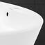 ECD Germany Design Waschbecken Waschtisch Ø 455 x 185 mm aus Keramik Rund Weiß - Aufsatzbecken Aufsatzwaschbecken Handwaschbecken Aufsatzwaschtisch Spülbecken Wasserfall Waschschale Waschschüssel