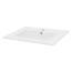 ECD Germany Waschbecken Waschtisch 610 x 465 x 175 mm Keramik Weiß Einbaubecken Einbauwaschbecken Waschschale Handwaschbecken Einbauwaschtisch Aufsatzwaschbecken Spülbecken Wasserfall Waschschüssel