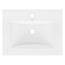 ECD Germany Waschbecken Waschtisch 610x465x175 mm Keramik Weiß inkl Ablaufgarnitur mit Überlauf Einbaubecken Einbauwaschbecken Handwaschbecken Einbauwaschtisch Aufsatzwaschbecken Spülbecken Wasserfall