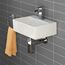 CROSS ZEBRA Rechteckige Waschbecken Waschbecken Wandmontierte Hochtemperatur-Kalzinierungskeramik Handgemachtes Gefäß für Badezimmer Garderobe Toilette (Größe: 335 × 290 × 115 mm, Gewicht: 5 kg)