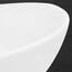 ECD Germany Waschbecken Waschtisch 590x390x200 mm Weiß aus Keramik Oval - Aufsatzbecken Aufsatzwaschbecken Handwaschbecken Aufsatzwaschtisch Spülbecken Becken Wasserfall Waschschale Waschschüssel