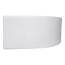 aquaSu® Handwaschbecken Liam 42 cm | Eck-Waschtisch mit Hahnloch | Kleines Hänge-Waschbecken rund | Wand- oder Aufsatzmontage | 42 x 29 cm | Sanitärkeramik in weiß | 56218 8