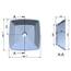 Kerabad Design Aufsatzwaschschale Waschtisch Waschbecken Einbauwaschbecken aus Mineralguss KB-TRQ460