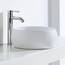 Eridanus Gefäß Waschbecken, Aufsatzwaschbecken rundes Vitreous Chinabecken, keramisches Waschbecken für Garderobe, Badezimmer Waschbecken, Waschtischunterschrank, Weißer Glanz - 390 x 390 x 160mm