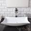 SHACO Moderne 22,45 "X 14,55" Porzellan Keramik über Theke Badezimmer Gefäß Waschbecken, Arbeitsplatte Schüssel Toilette Eitelkeit Big Badezimmer Waschbecken