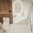 Eridanus Badezimmer Waschbecken, Wandhängendes Platzsparendes rechteckiges weißes Keramikbecken, Wasserhahn LINKEN für Waschtisch, Garderobe, Toilette, Modernes Aufsatzwaschbecken Klein (nur Becken)