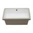 Sarlai Rechteckiges Waschbecken, Unterbau, 50,8 x 35,6 cm, reinweiß, rechteckig, Unterbauspüle, Porzellan, Keramik, Waschtisch, Waschbecken