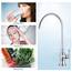 Delle Rosa Trinkwasseraufbereiter-Wasserhahn, kommerzielle Wasserfilter-Armaturen für Unterspüle, Wasserfiltersystem, modernes bestes Messing, Küche, Bar, Spüle, Trinkwasserhahn, Chrom, kein Luftspalt