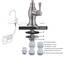 Delle Rosa Trinkwasseraufbereiter-Wasserhahn, kommerzielle Wasserfilter-Armaturen für Unterspüle, Wasserfiltersystem, modernes bestes Messing, Küche, Bar, Spüle, Trinkwasserhahn, Chrom, kein Luftspalt