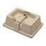 Sarlai Rechteckiges Waschbecken, Unterbau, 50,8 x 35,6 cm, reinweiß, rechteckig, Unterbauspüle, Porzellan, Keramik, Waschtisch, Waschbecken