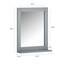 SoBuy Bad Hängeschrank mit Spiegel Wandregal Badschrank Hängend mit Ablage für Badezimmer Wandmontage Badspiegel Wandmontage 40x49x10cm FRG129-SG