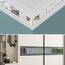 SelfTek 60 Stück Abnehmbare Acrylspiegel Spiegel Wandaufkleber Silber Spiegel Abziehbilder Geometrische Griechische Schlüsselmuster für zu Hause Schlafzimmer Hintergrund Dekoration (60-Silber)