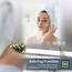 S'bagno Bluetooth-Badspiegel-mit-Beleuchtung-100x70cm, LED-Badezimmerspiegel mit Entfoggen und Uhr, 3000K-6500K, Dimmbar, Speicher, IP44-WiFi-Badezimmer-Spiegel mit Datums und Wetteranzeige