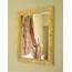 GaviaStore - Julie Gold 70x50 cm - Moderner Wandspiegel (18 Größen und Farben) groß Gross Wohnzimmer modern Wand Schlafzimmer Bad Eingang Spiegel