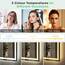 S'bagno Bluetooth-Badspiegel-mit-Beleuchtung-80x60cm, LED-Badezimmerspiegel mit Entfoggen, 3000K-6500K, Dimmbar, Speicher, HD-gehärtetes Glas, IP44-Badezimmer-Spiegel-mit-LED, Horizontal/Vertikal