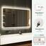 S'bagno Bluetooth-Badspiegel-mit-Beleuchtung-140x80cm, LED-Badezimmerspiegel mit Entfoggen, 3000K-6500K, Dimmbar, Speicher, HD-gehärtetes Glas, IP44-Badezimmer-Spiegel-mit-LED, Horizontal/Vertikal