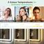 S'bagno Bluetooth-Badspiegel-mit-Beleuchtung-140x80cm, LED-Badezimmerspiegel mit Entfoggen, 3000K-6500K, Dimmbar, Speicher, HD-gehärtetes Glas, IP44-Badezimmer-Spiegel-mit-LED, Horizontal/Vertikal
