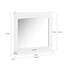 SoBuy Badezimmerspiegel Hängeschrank Spiegelschrank Bad Weiß – Wandspiegel mit Ablage aus E1 MDF & Glas, Badschrank Hängend für Badezimmer 60x6x53,5cm BZR212-W