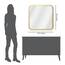 Americanflat 61 cm Quadratischer Spiegel mit Goldenem Rahmen & Abgerundeten Ecken - Moderner Wandspiegel Groß für Badezimmer, Schlafzimmer & Wohnzimmer - Quadratischer Wandspiegel zur Wanddekoration