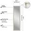 Americanflat 38x130 cm Türspiegel zum Einhängen - Ganzkörperspiegel - Bruchsicheres Glas mit Metallbügel zum Aufhängen Badezimmer, Schlafzimmer - MDF-Rahmen Farbe Helles Holz